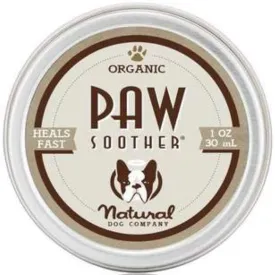 Natural Dog Company Organic Paw Soother Healing Balm for Dogs (Tin) 1oz
