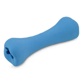 Natural Rubber Bone Dog Toy, Blue