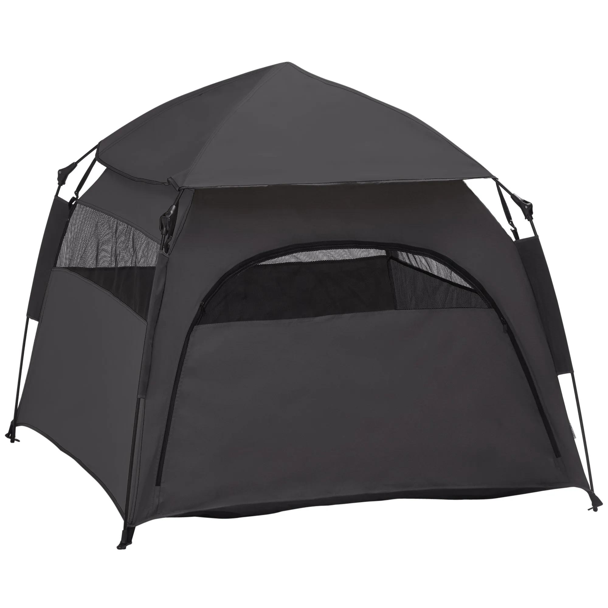 PawHut Foldable Dog Cat Tent with Waterproof Oxford Cloth, Carry Bag