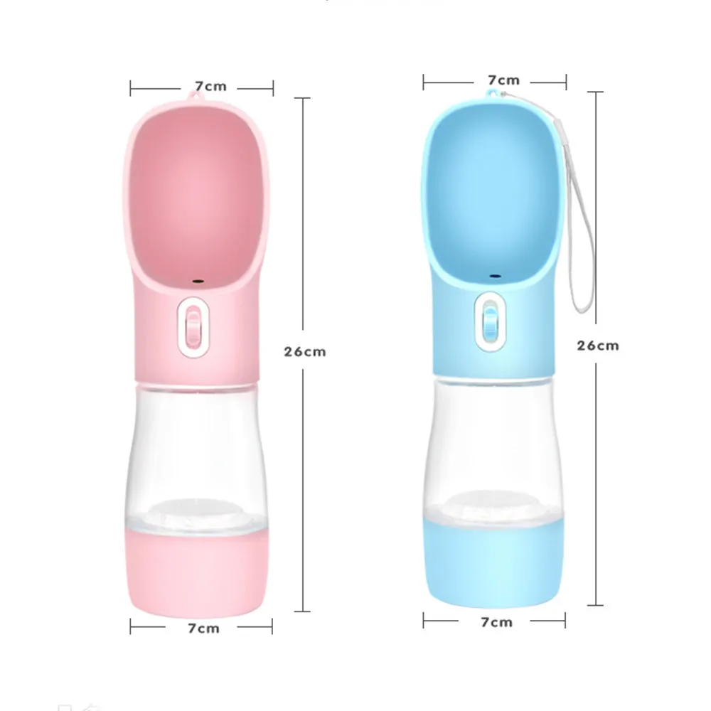 PAWS ASIA Suppliers Direct Sale Plastic Travel Multi Use Portable Dog Drink Bottle With Dog Food