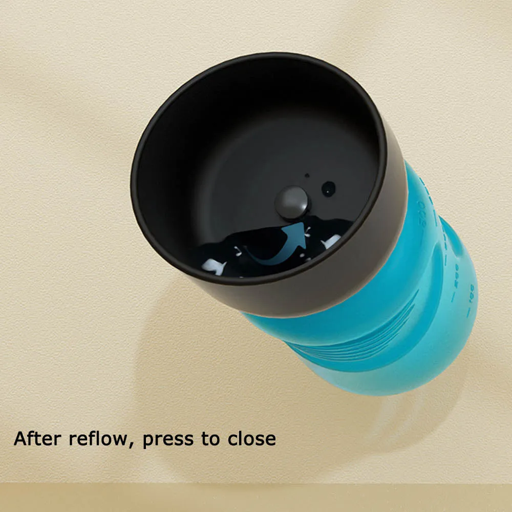 PAWS ASIA Suppliers Pet Travel Foldable Portable Feeding Dog Water Bottle Drink 600ml 500ml