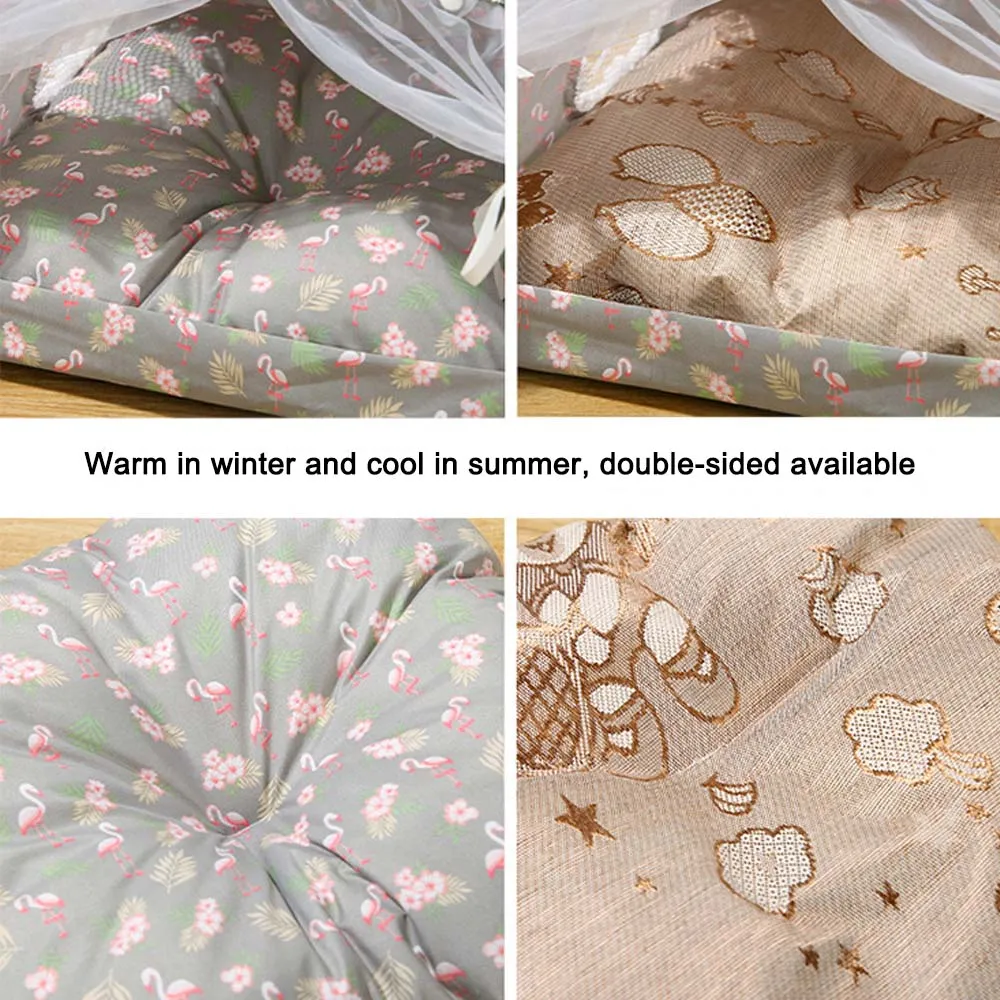 PAWS ASIA Wholesale Indoor Luxury Princess Trendy Foldable Washable Cat Bed Tent Small Dog Bed