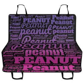 Personalized Dog's Name Word Art Ombre and Black Hammock Dog Car Seat Cover