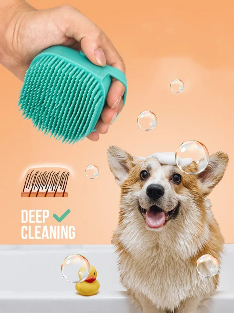 Pet Bath Massage Gloves - Grooming Bliss