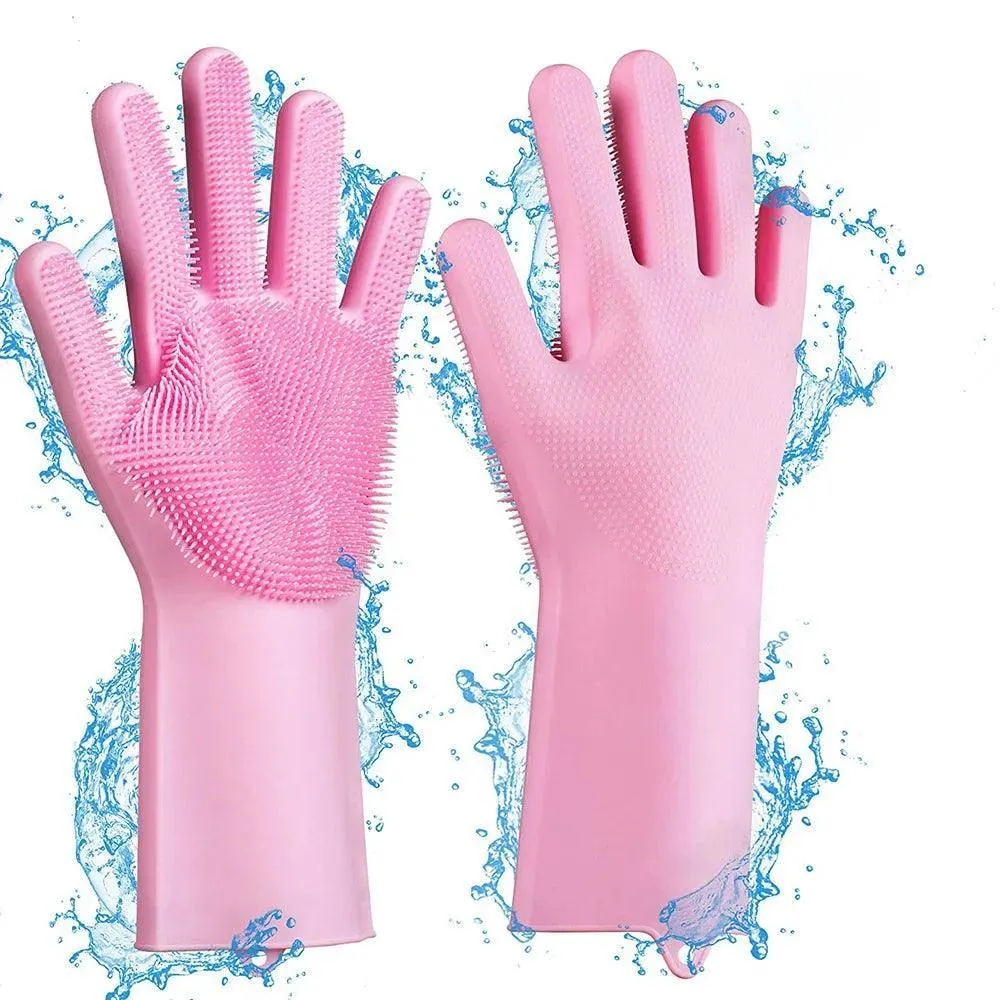 Pet Cleaning Gloves – Silicone Grooming Gloves with 3,000  Pins, Heat Resistant, for Hair Removal and Cleaning Pets or Home