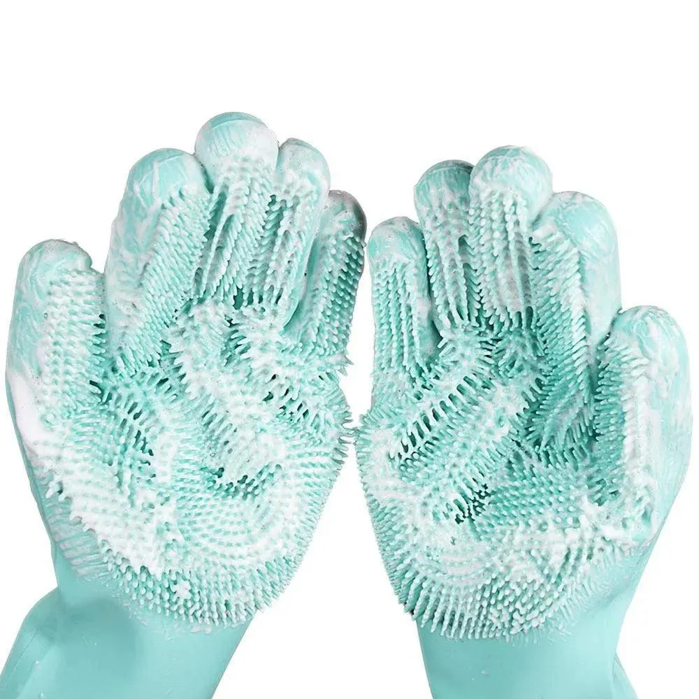 Pet Cleaning Gloves – Silicone Grooming Gloves with 3,000  Pins, Heat Resistant, for Hair Removal and Cleaning Pets or Home