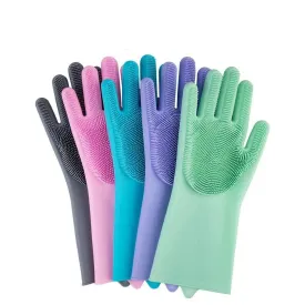 Pet Cleaning Gloves – Silicone Grooming Gloves with 3,000  Pins, Heat Resistant, for Hair Removal and Cleaning Pets or Home