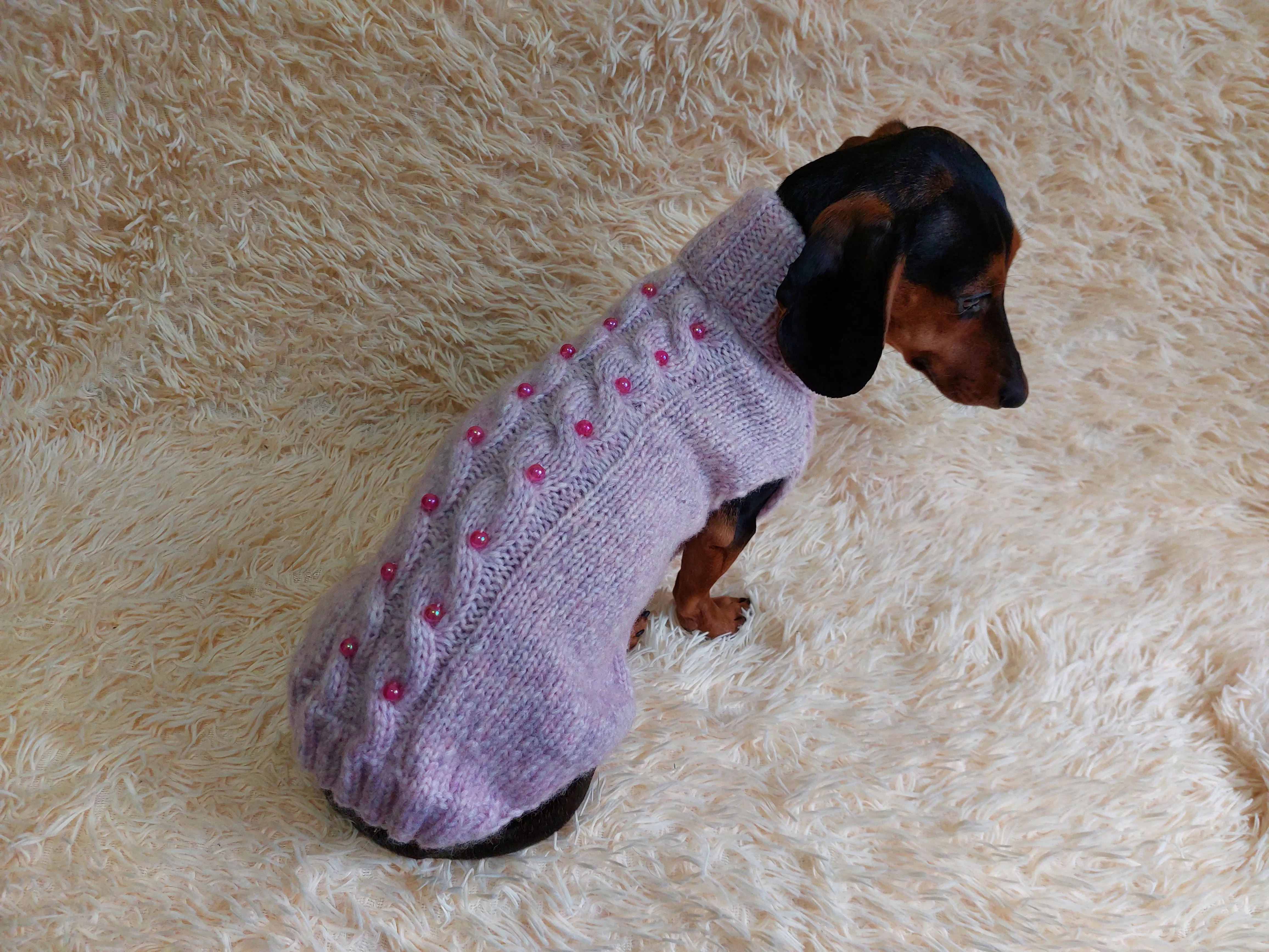 Pet clothes dog jumper with beads,holiday dog clothes,gift for pets