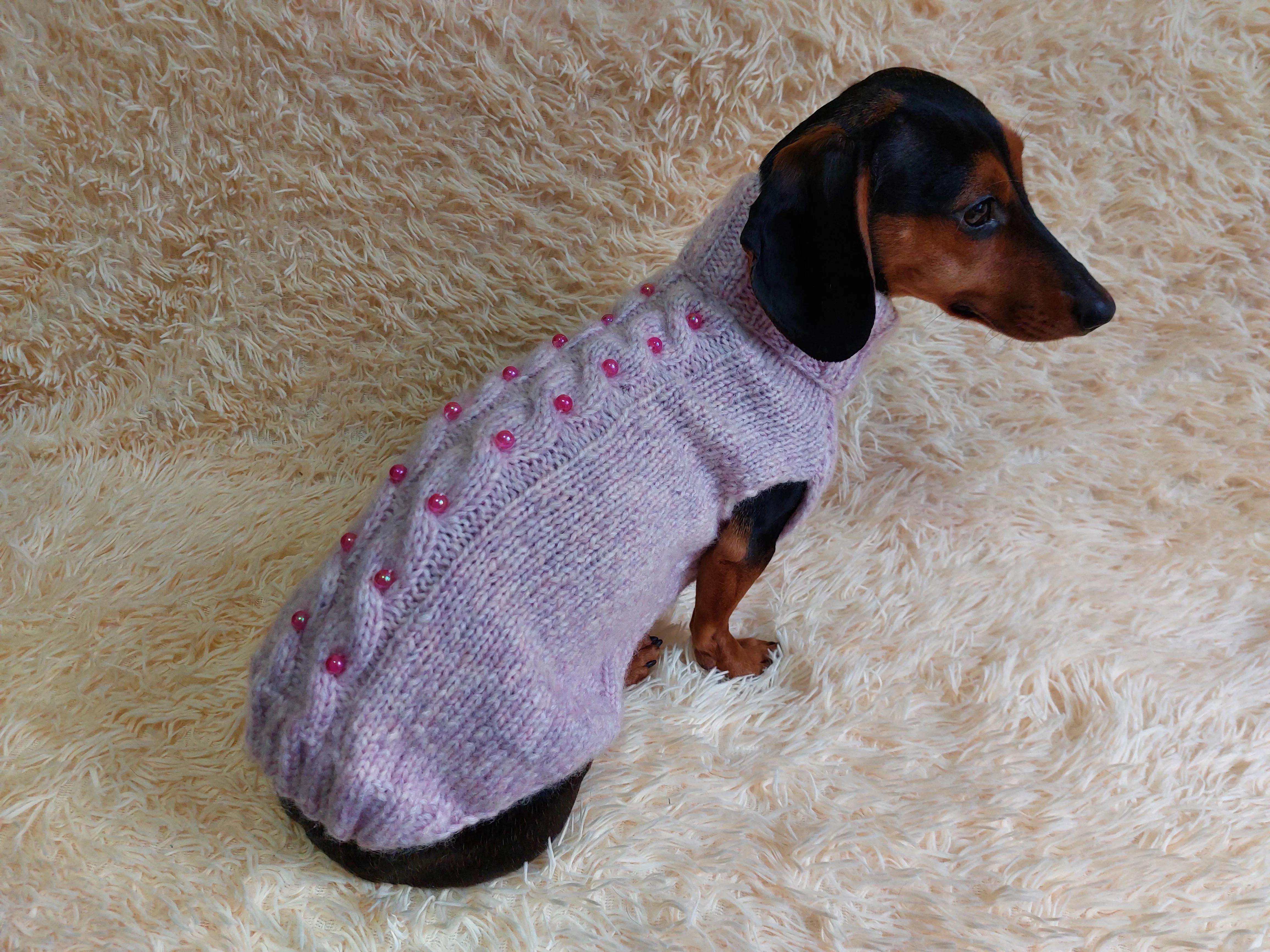 Pet clothes dog jumper with beads,holiday dog clothes,gift for pets