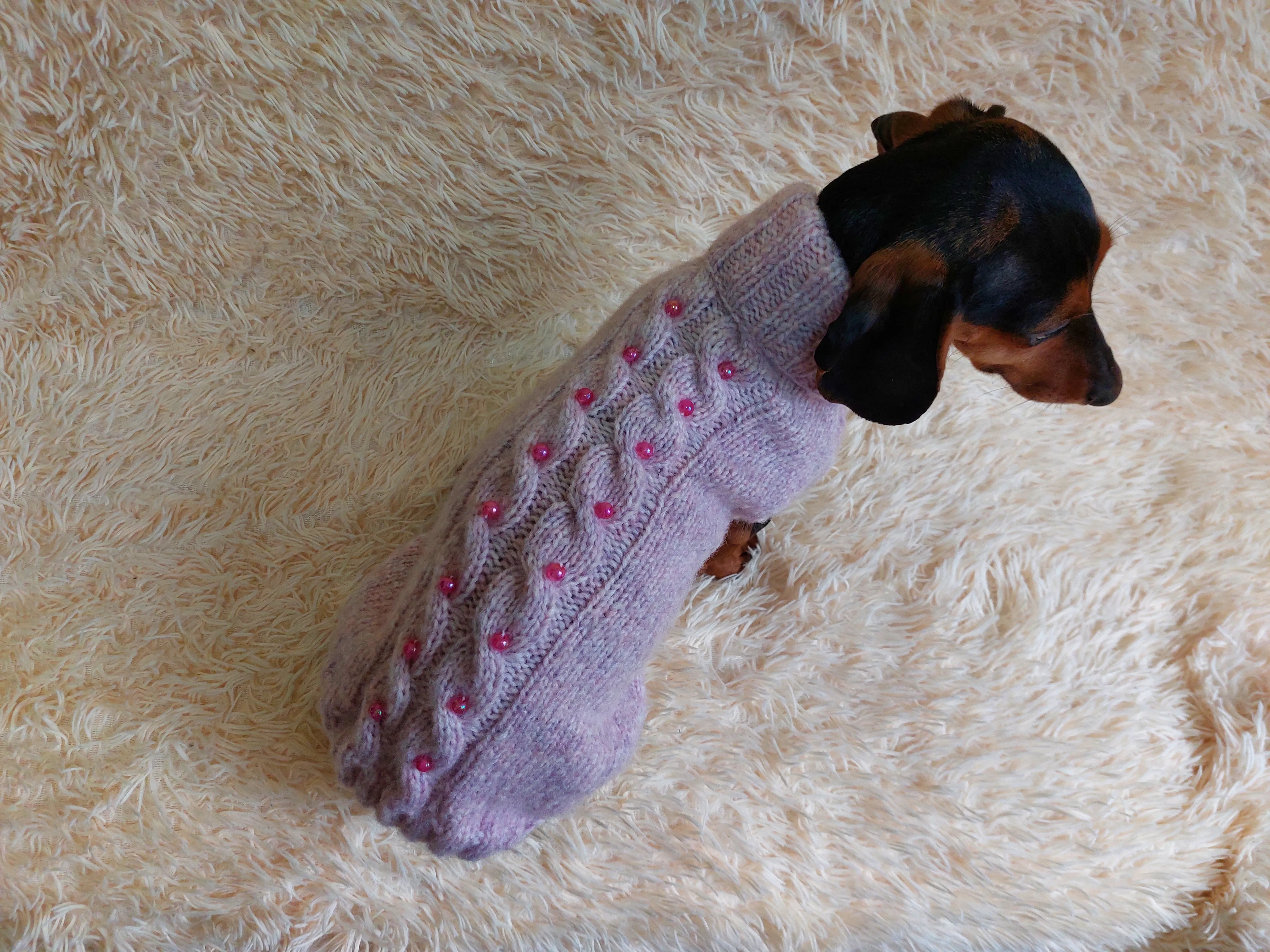 Pet clothes dog jumper with beads,holiday dog clothes,gift for pets
