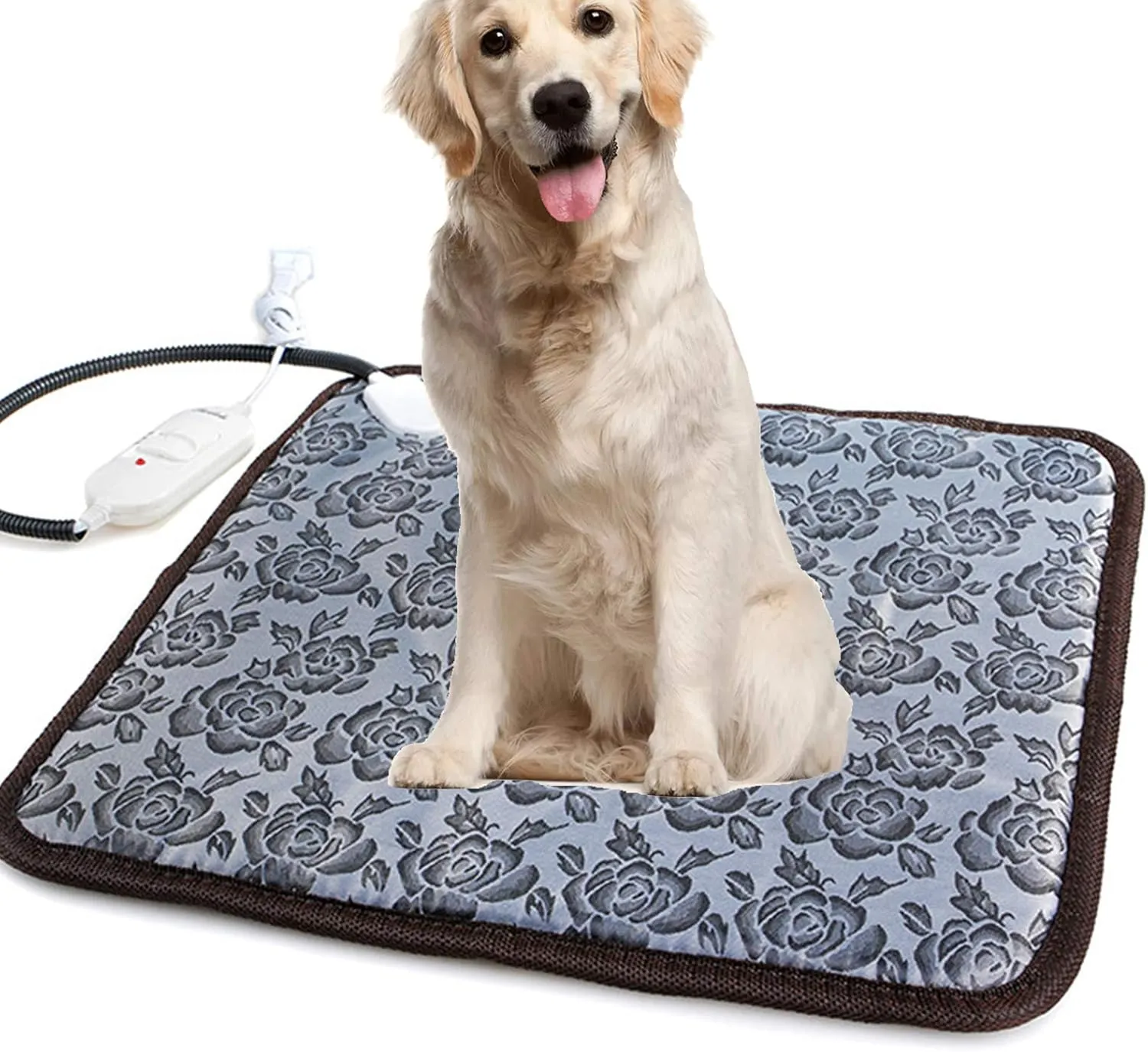 Pet Heating Pad, Electric Heated Cat Bed,Waterproof Heating Pad Blanket for Cats,Dogs, Adjustable Temperature Warming Safety Heating Pad with 147Cm Length Chew Resistant Steel Cord