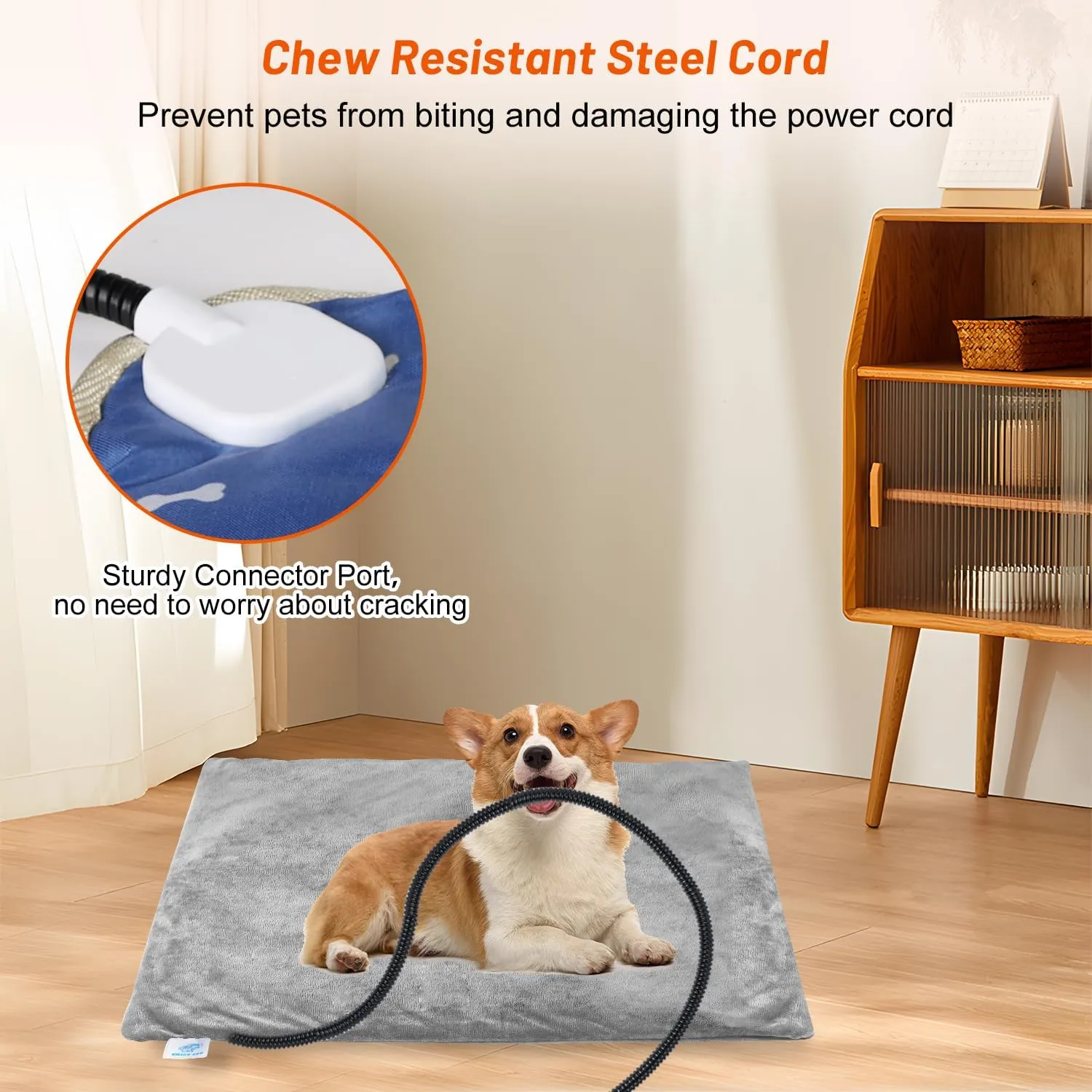 Pet Heating Pad for Cats Dogs, Electric Cat Heating Pad Indoor with Timer, 9 Level Temperature Dog Heating Pad Waterproof Heated Dog Pad Mat for Puppy Dog Cat (28.0" L x 18.0" W x 0.5" Th)