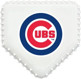 Pets First MLB Chicago Cubs Hard-Nylon Baseball Home Plate Dog Chew Toy, Interactive and Fun Dog CHEW Toy, Bacon Flavored, Strong Durable Chew Toy for Pets