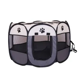 Pipers Pet Portable Playpen Dog Puppy Tent Enclosure Exercise Cat Cage 8 Panels