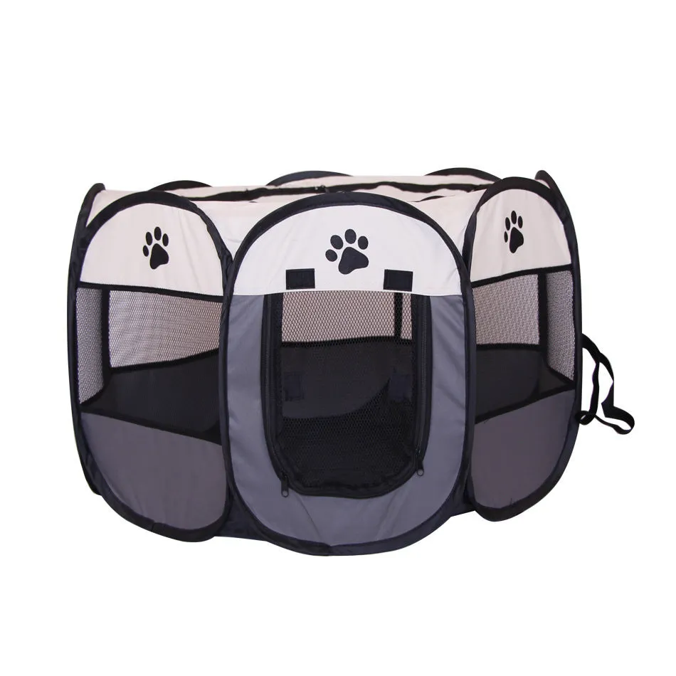Pipers Pet Portable Playpen Dog Puppy Tent Enclosure Exercise Cat Cage 8 Panels