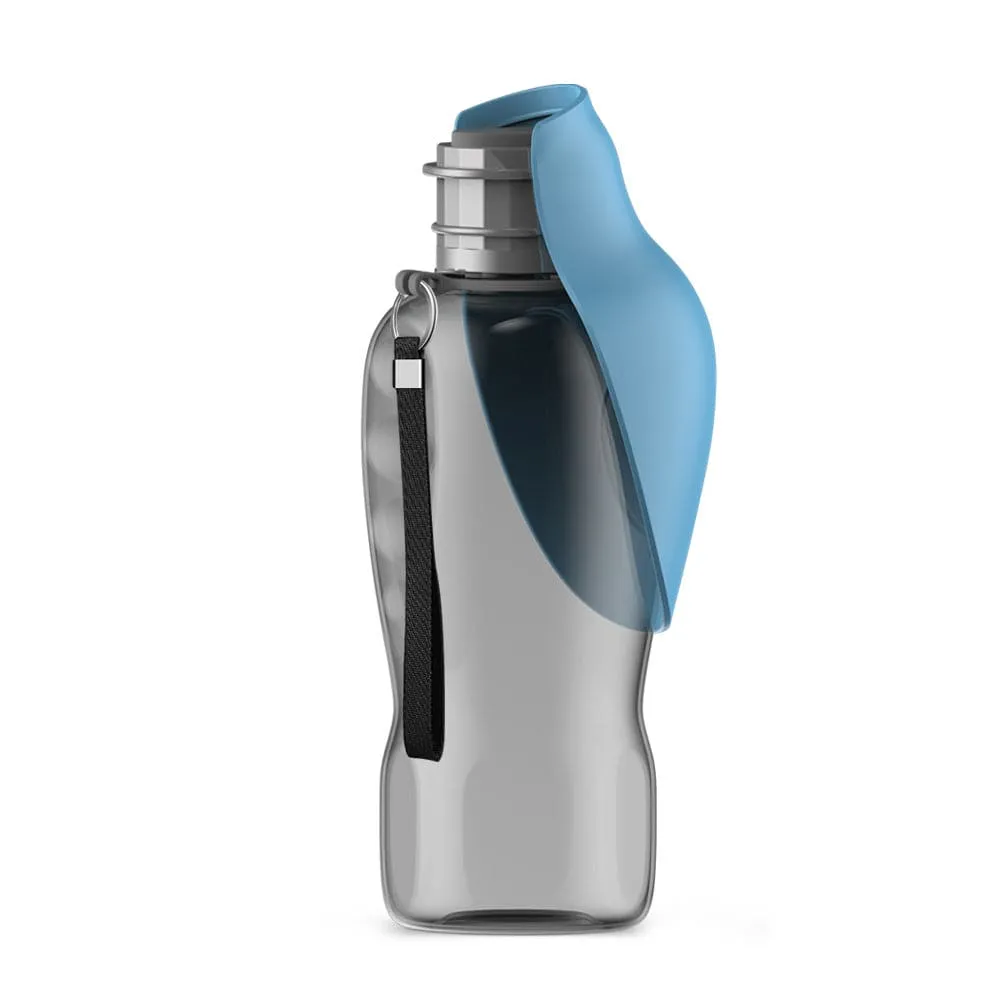 Portable Dog Water Dispenser – 27oz Leak-Proof Travel Bottle with Built-in Bowl