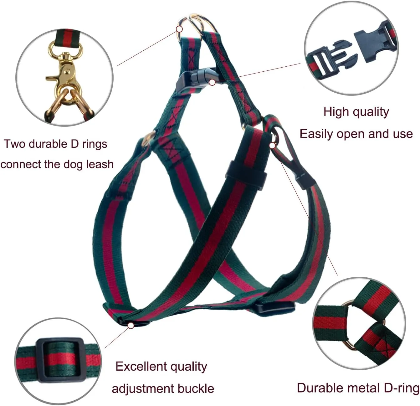 Premium and Stylish Dog Collar Harness and Leash,Soft ComfortableChest Adjustable Pet Harness,Luxury Fashion Dog Harness Leashes Set Gift for Puppy Small Dogs