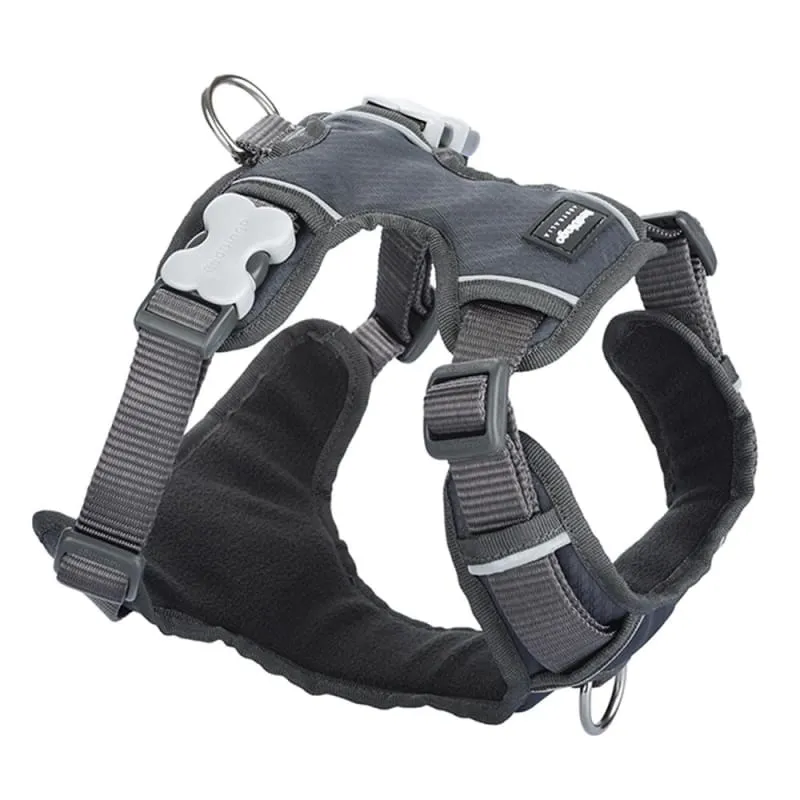Red Dingo Padded Charcoal Dog Harness (5 Sizes)