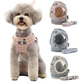 Reflective Nylon Dog Harness and Leash Set - Suitable for Small to Medium Breeds