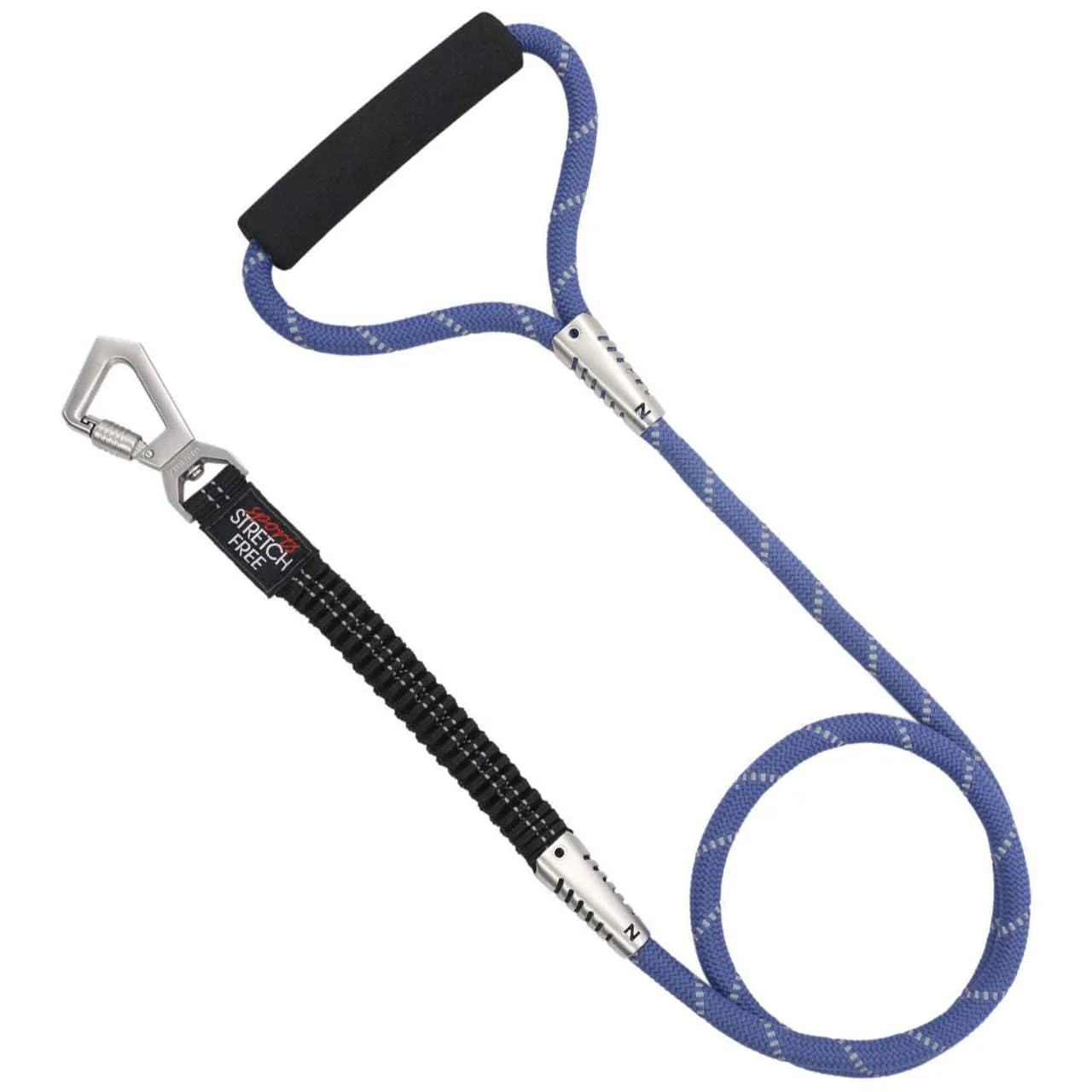 Shock-absorbing reflective dog leash Straps