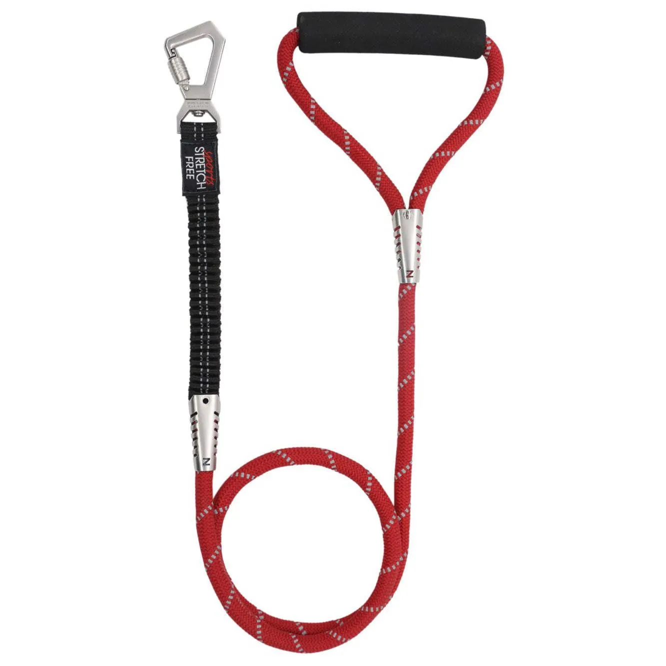 Shock-absorbing reflective dog leash Straps