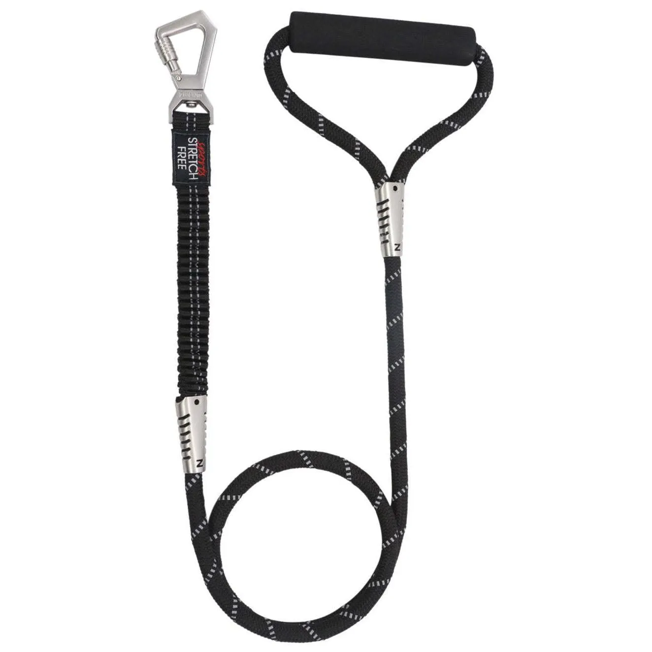 Shock-absorbing reflective dog leash Straps