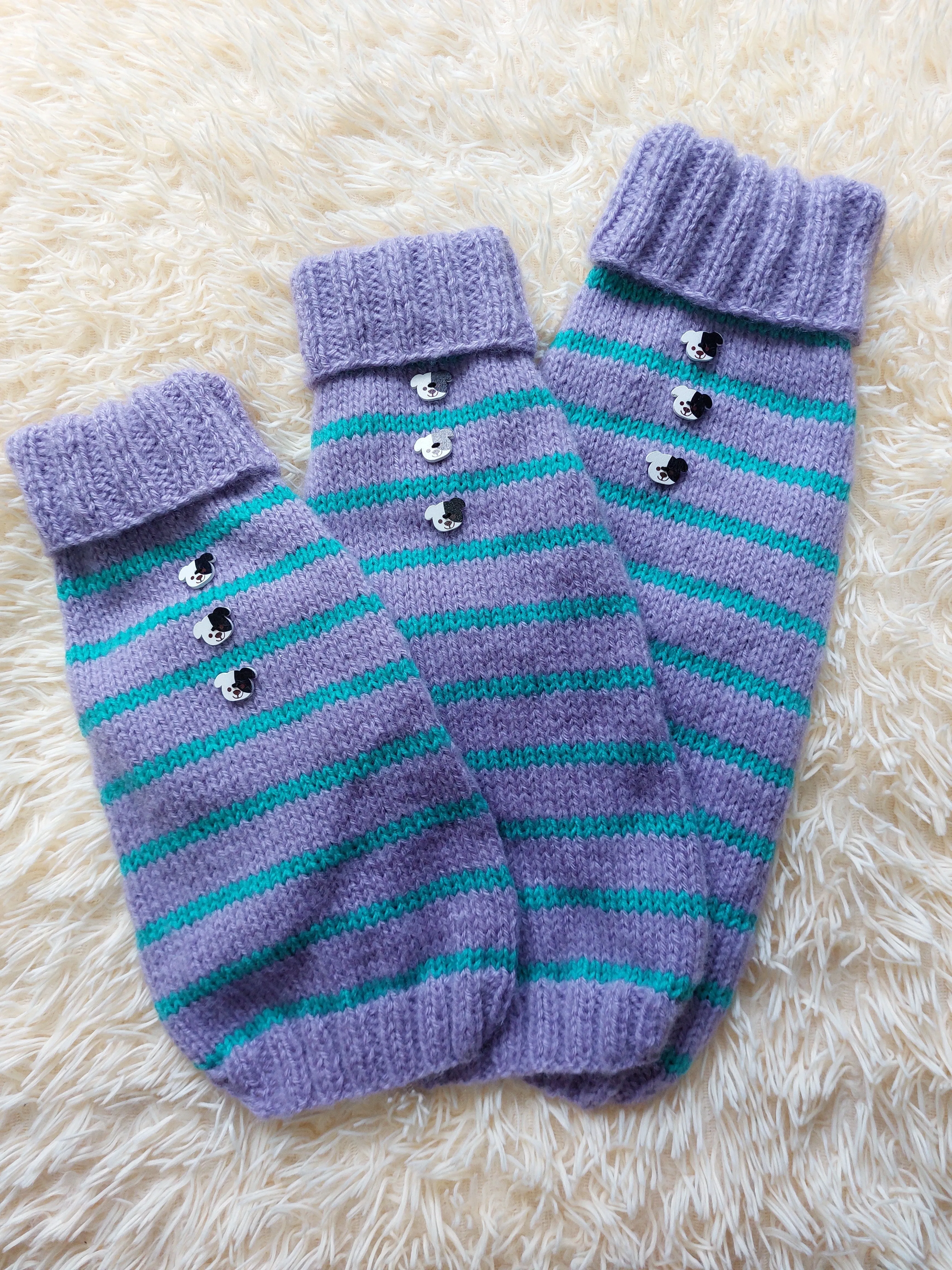 Striped Clothes With Button Pet Dog,Dog Jumper Winter Christmas,Dachshund Button Sweater,Pets Gift