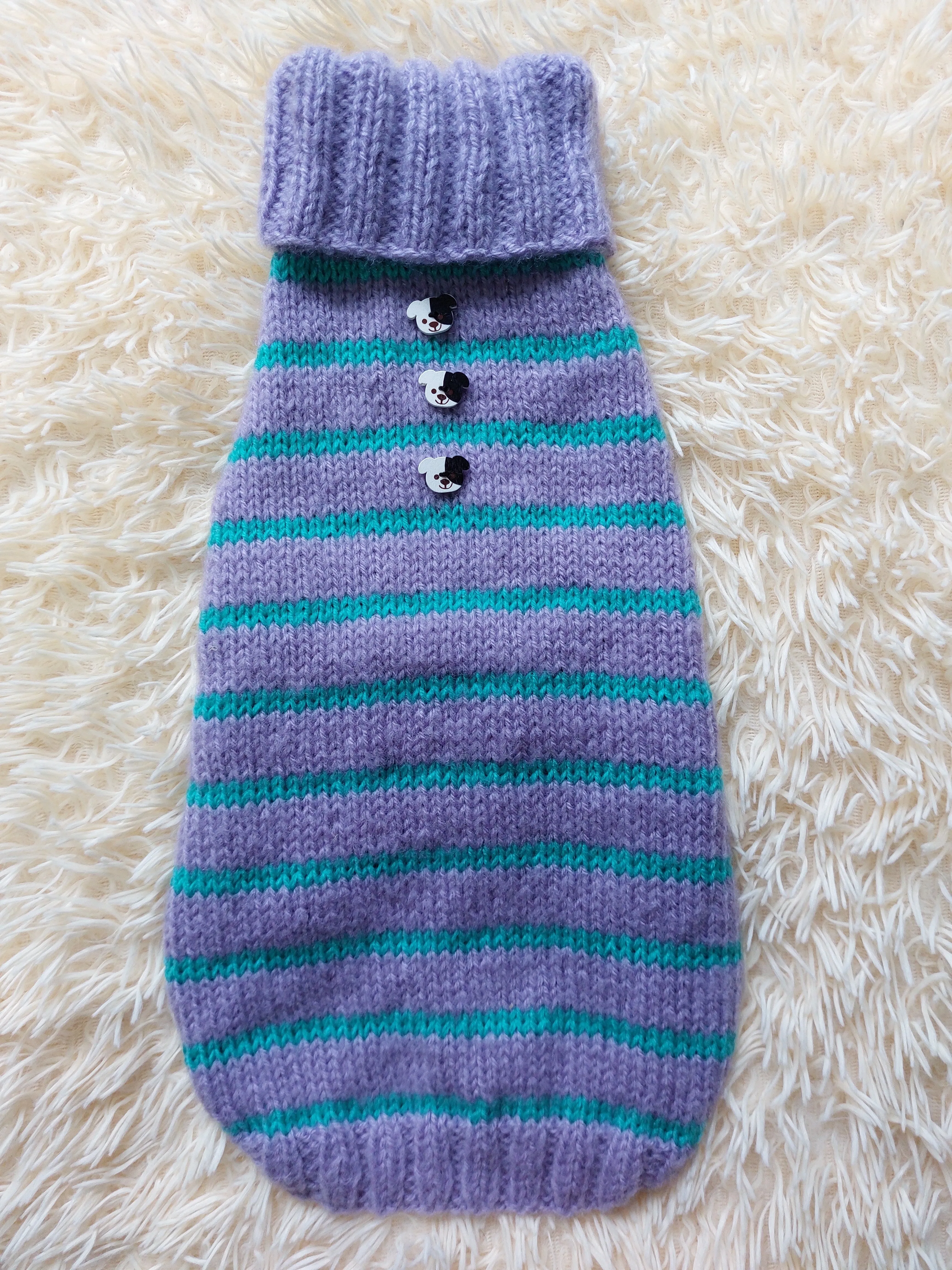 Striped Clothes With Button Pet Dog,Dog Jumper Winter Christmas,Dachshund Button Sweater,Pets Gift