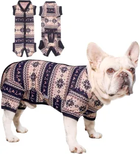 TONY HOBY New Year Dog Sweater, Knitted Winter Pet Sweater, Cold Weater Dog Shirt for Small Medium Dog (Blue, Boy, S)