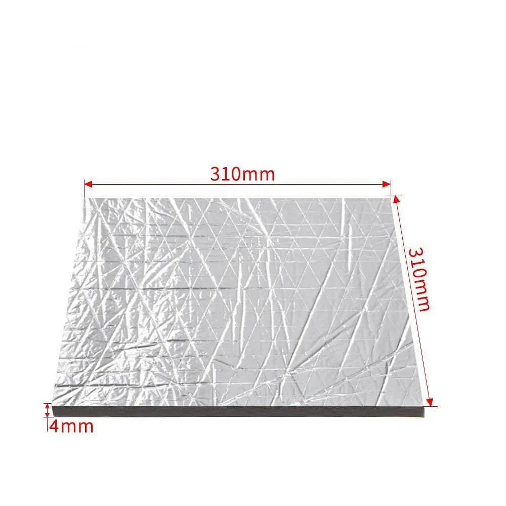 Tronxy 3D Printer Heat Bed Insulation Foam Foil with Self Adhesive Sticker
