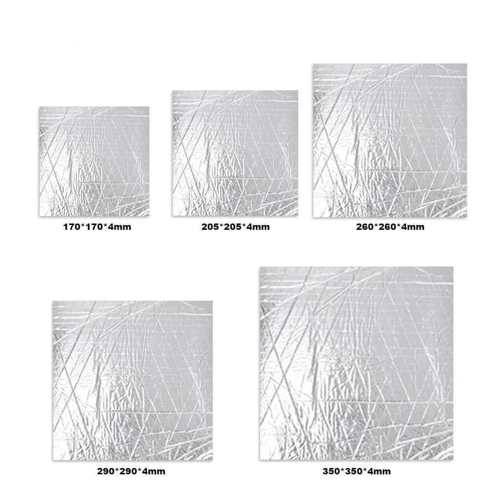Tronxy 3D Printer Heat Bed Insulation Foam Foil with Self Adhesive Sticker