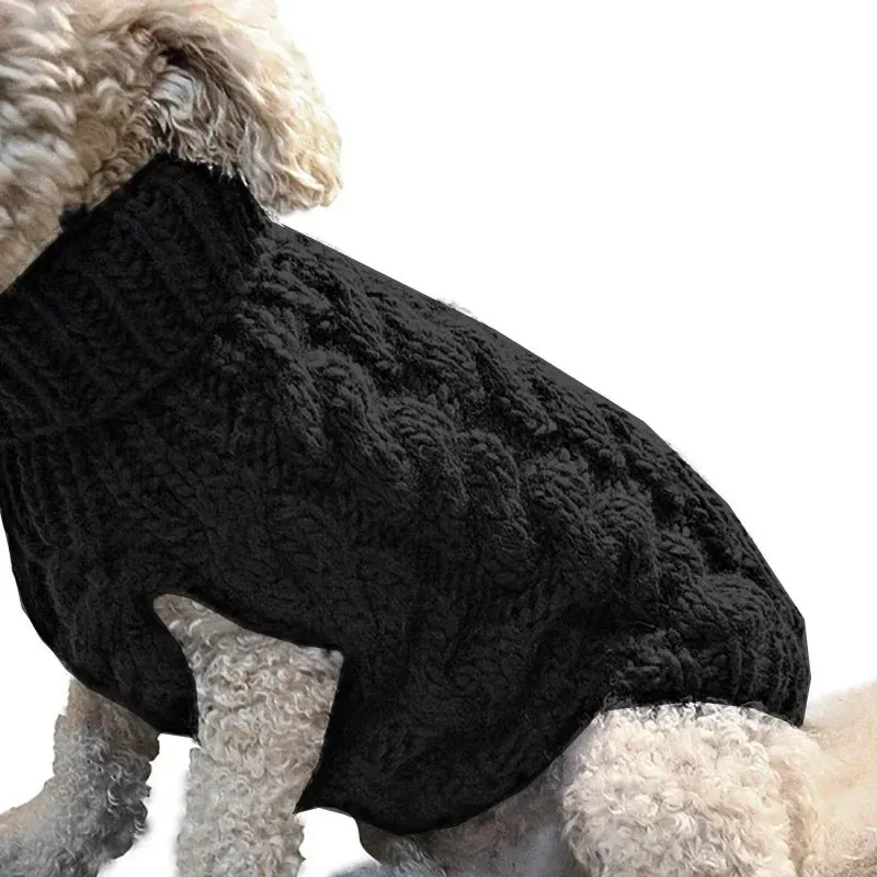 Warm Knitted Cotton Sweater for Your Small to Medium Sized Dog Breeds. Chihuahuas, Yorkies, Terriers or Pugs.