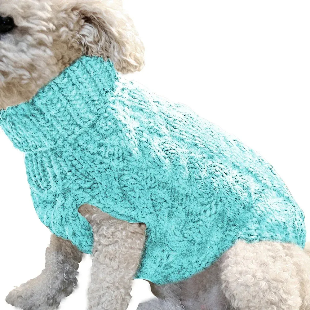 Warm Knitted Cotton Sweater for Your Small to Medium Sized Dog Breeds. Chihuahuas, Yorkies, Terriers or Pugs.