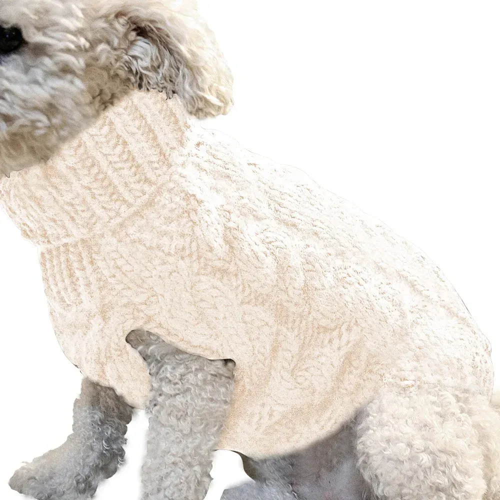 Warm Knitted Cotton Sweater for Your Small to Medium Sized Dog Breeds. Chihuahuas, Yorkies, Terriers or Pugs.