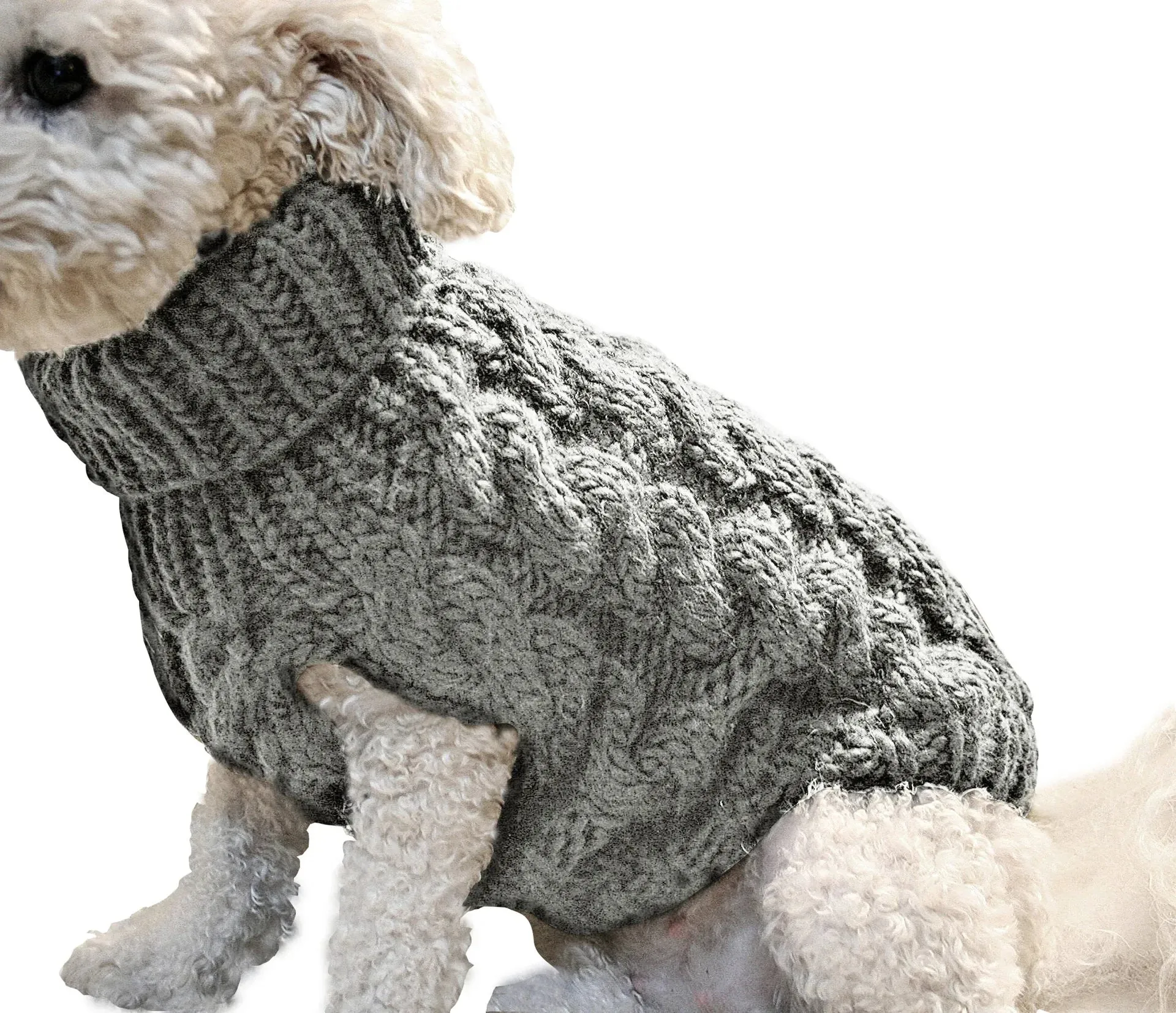 Warm Knitted Cotton Sweater for Your Small to Medium Sized Dog Breeds. Chihuahuas, Yorkies, Terriers or Pugs.