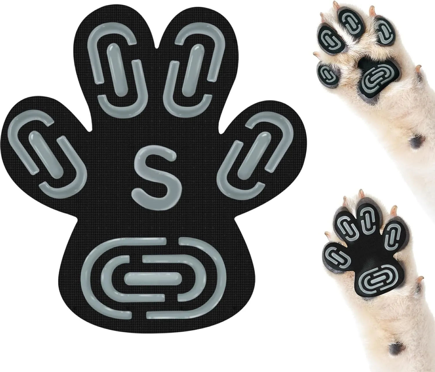 Waterproof Anti-Slip Dog Paw Protectors – Durable Traction Pads in Black, Pink, Blue