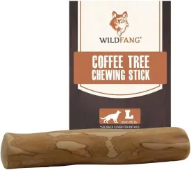 WildfangCoffee Wood Dog Chew Large - Natural Chewing Stick for Dogs, Chewing Bone for Dogs Muscle Training Wood Chews (Size L)