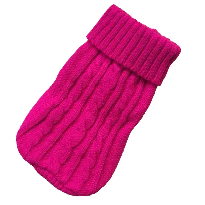 Winter Bliss: Knitted Pet Sweater - Cozy Dog Winter Clothes for Small to Medium Dogs, Perfect for Chihuahuas, Yorkshire Terriers, and Puppies