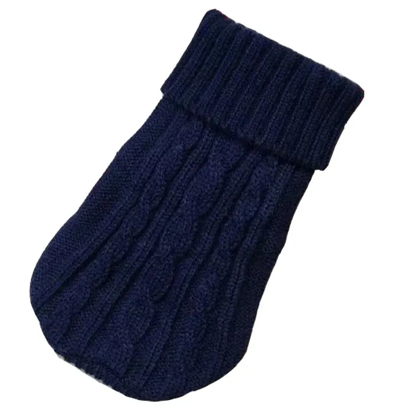 Winter Bliss: Knitted Pet Sweater - Cozy Dog Winter Clothes for Small to Medium Dogs, Perfect for Chihuahuas, Yorkshire Terriers, and Puppies