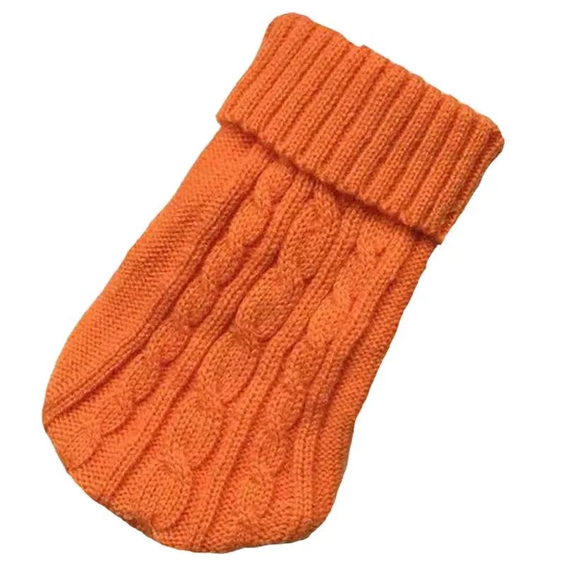 Winter Bliss: Knitted Pet Sweater - Cozy Dog Winter Clothes for Small to Medium Dogs, Perfect for Chihuahuas, Yorkshire Terriers, and Puppies
